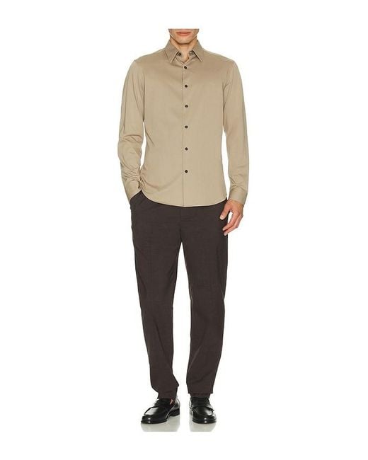 Theory Natural Sylvain Structure Knit Shirt for men