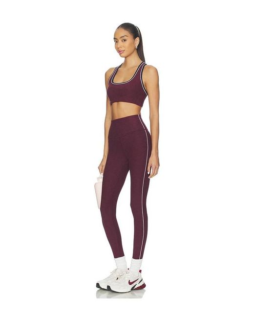 Beyond Yoga Red Spacedye Ready Midi Legging