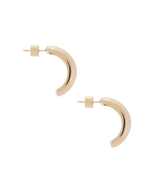 Lili Claspe White Elsa Shield Earrings