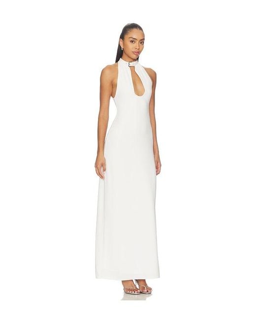 GUIZIO White Amalfi Maxi Dress