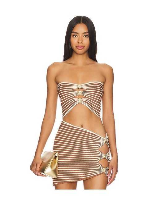retroféte Multicolor Adelie Top