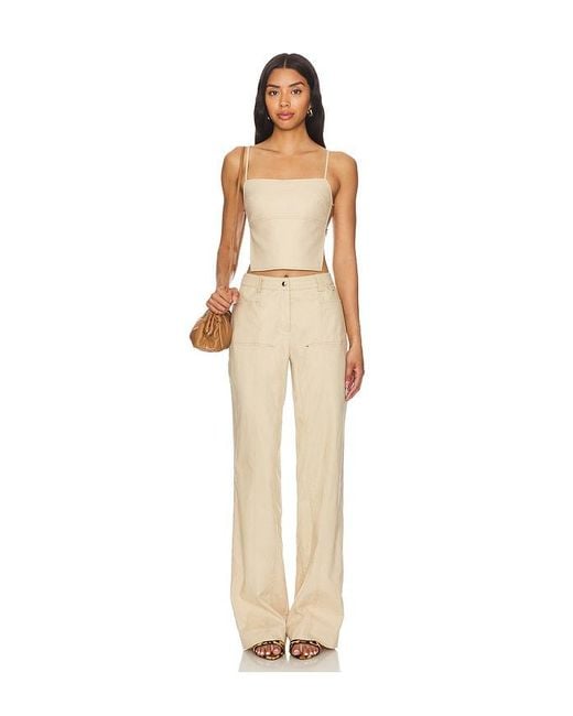 Camila Coelho Natural Rousseau Top