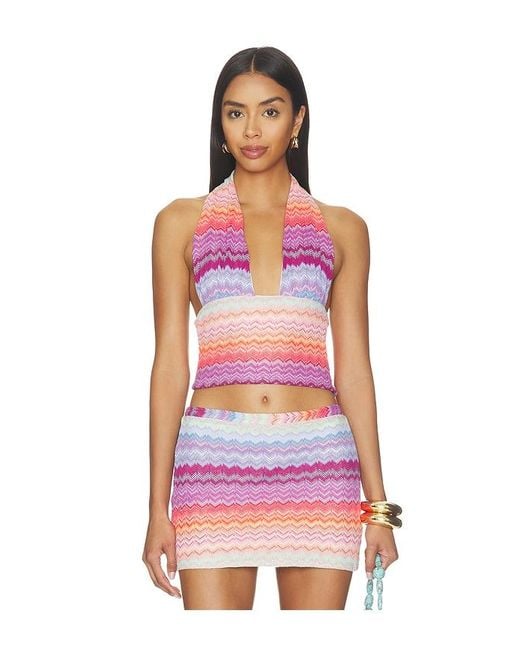 PQ Swim Red Sienna Top