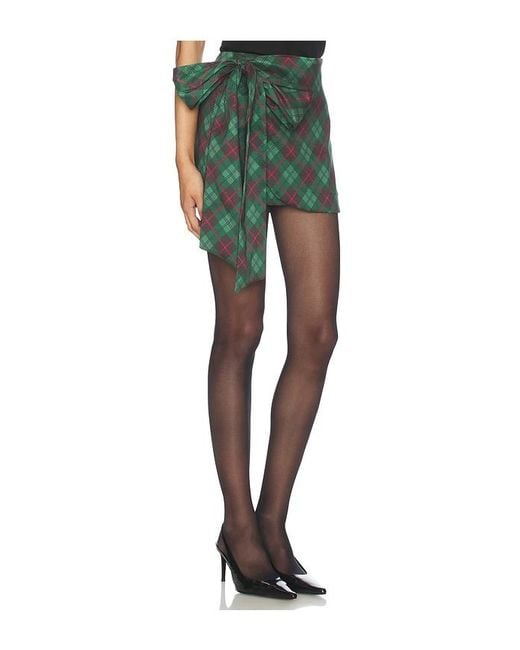 Show Me Your Mumu Green Iva Bow Skirt