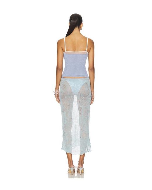 Roberta Einer White Maxikleid Delicate