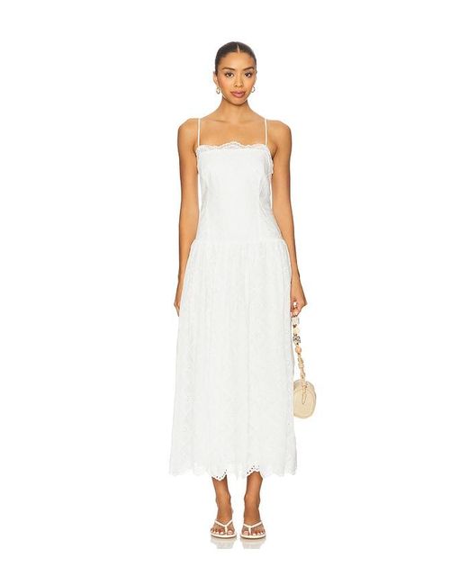 Tularosa White Sofiya Midi Dress