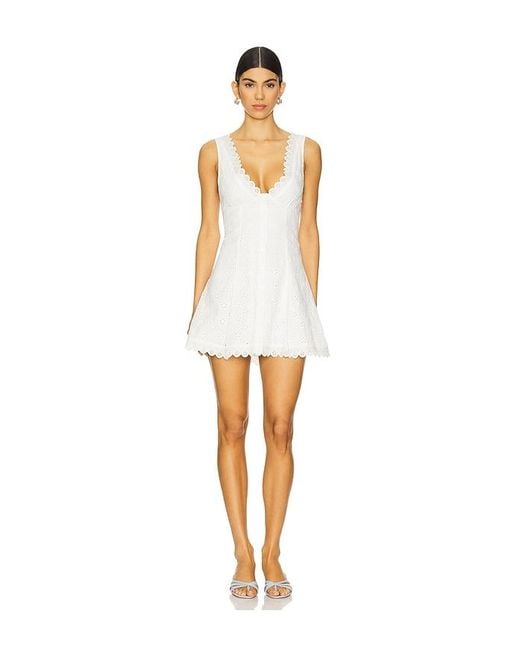 Frankie's Bikinis White X Bella Hadid Farm Mini Dress