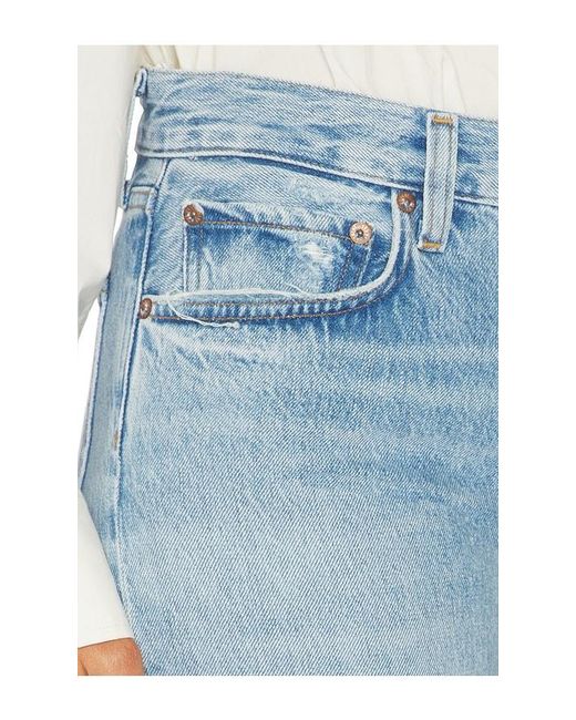 Agolde Blue Romney Low Rise Jeans
