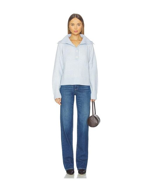 Varley White Filey Plated Sweater