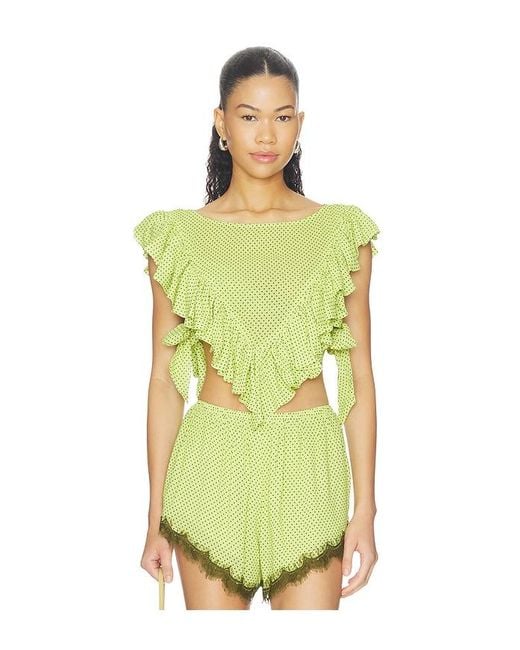 AFRM Green Cara Top