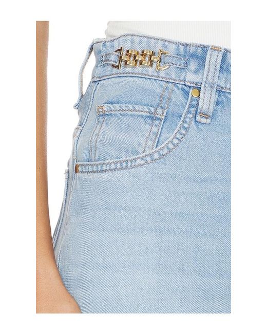 Hudson Blue James High Rise Wide Leg With Accent Hardware Jeans
