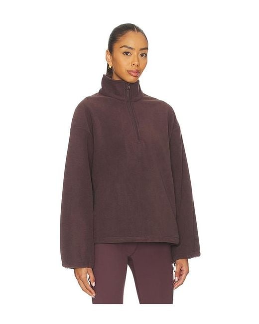 WellBeing + BeingWell Purple Fremont Half Zip Jacket