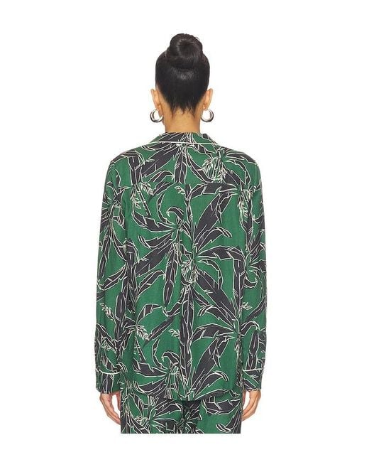 The Upside Green Tamara Rio Collared Top
