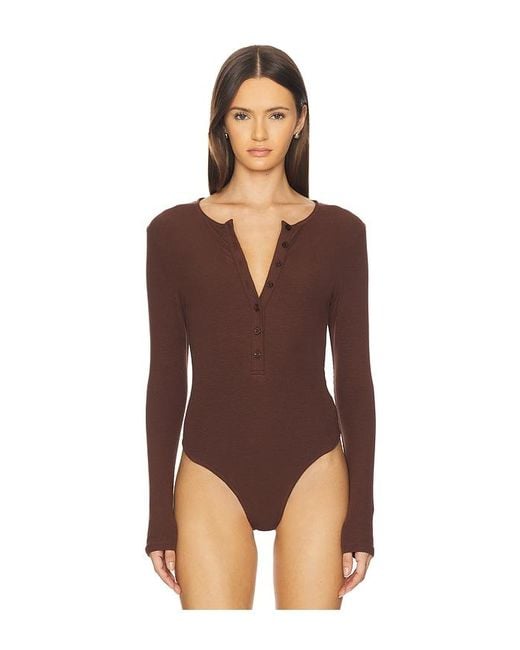 SNDY'S Blue Henley Bodysuit