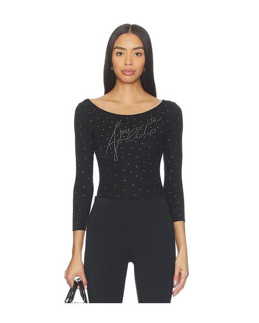 Area Black Ballerina Logo Bodysuit