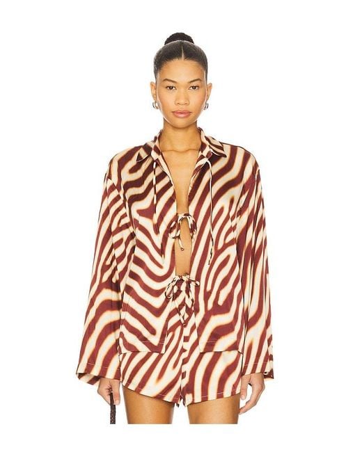 Seven Wonders Multicolor Langarmshirt Mit Bindedetail Vorn Montie