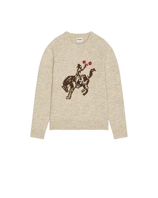 Rhythm Natural Western Plains Knit Sweater for men