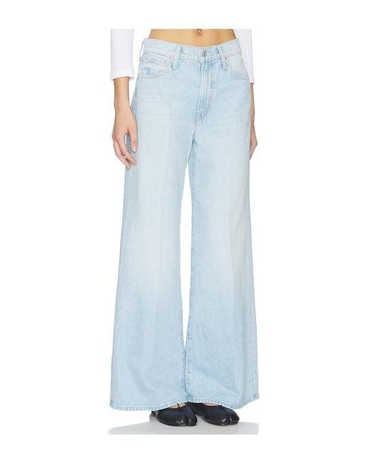 Mother Blue The Ditcher Roller Zip Skimp Jeans