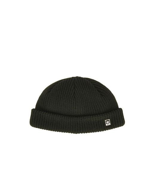 Gorro Micro En Color Verde Oscuro Talla Obey de hombre de color Black