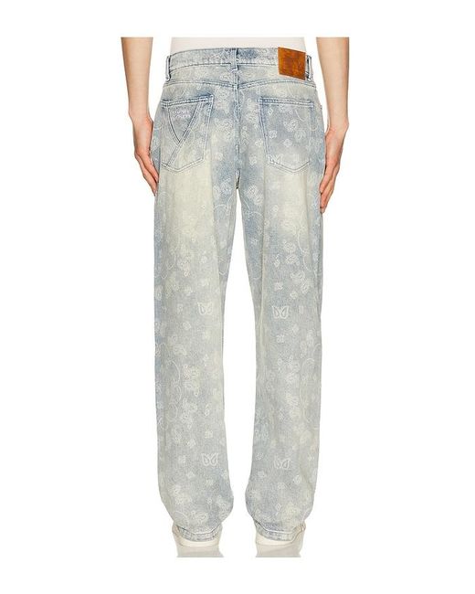 Ryoko Rain Blue Paisley Jeans for men