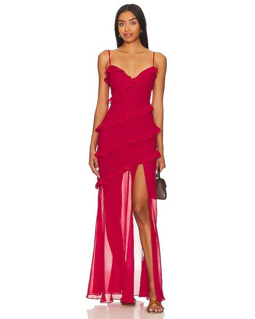 Vestido Largo Karlie En Color Rojo Talla (También En M, S, Xl, Xs, Xxs) Lovers + Friends de color Red