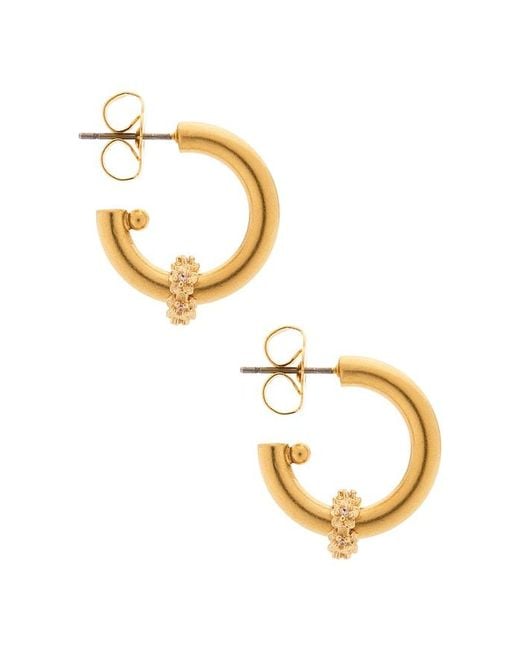 Pendientes De Aro Bay En Color Oro Metálico Talla Brinker & Eliza de color Metallic