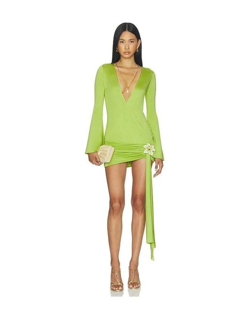 LOBA Green Tejinder Mini Dress