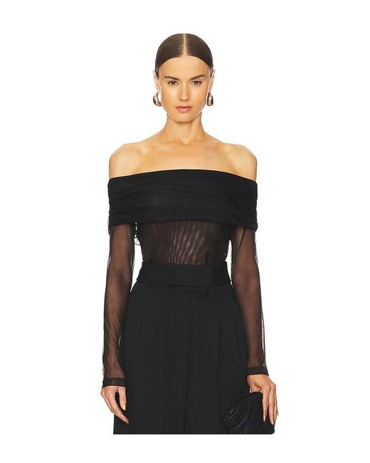 Kimberly Taylor Black Sunset Mesh Top