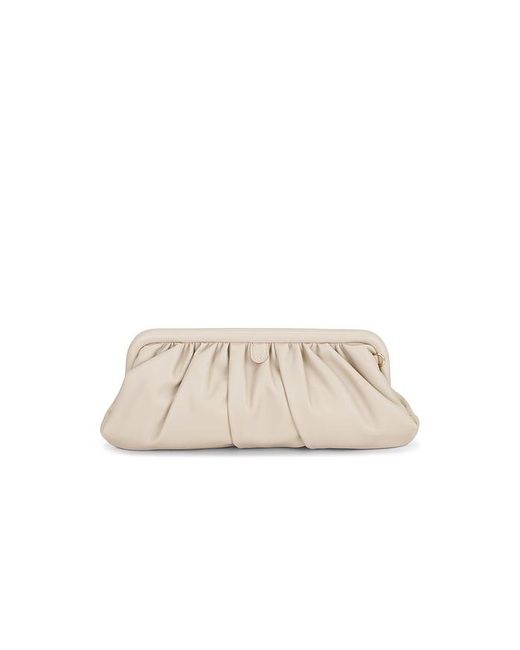 Olga Berg Natural Catherine Gathered Clutch