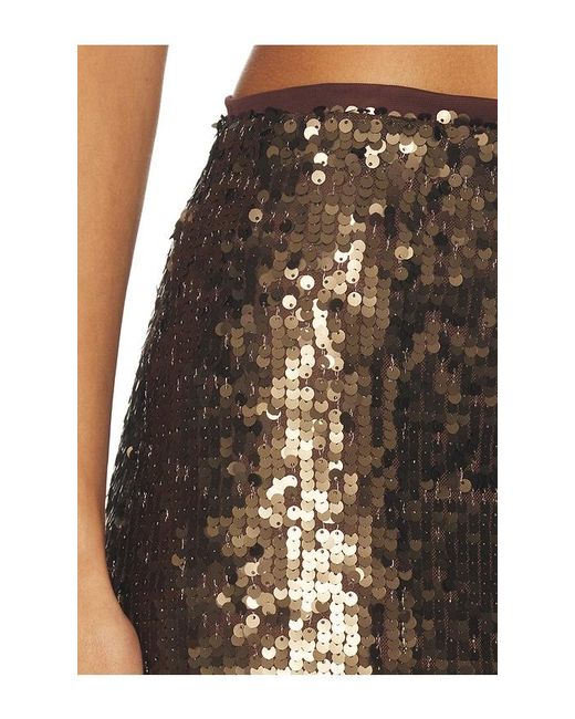 Rag & Bone Brown Lucy Sequin Skirt
