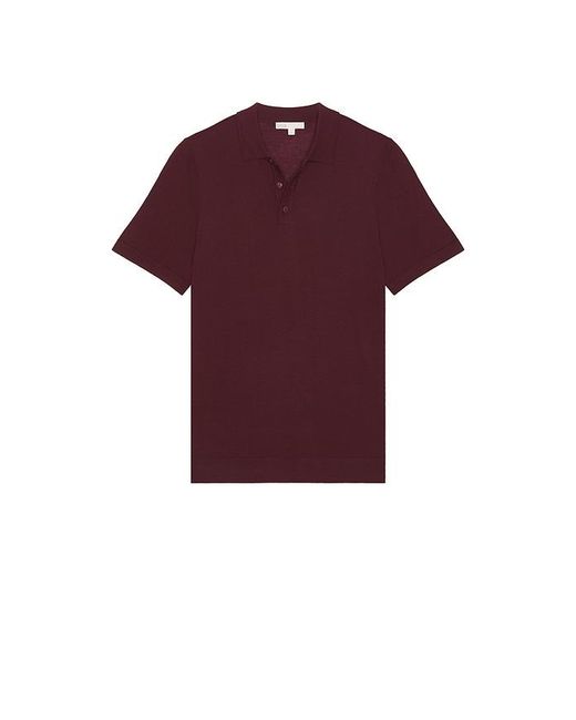 Onia Red Extra Fine Merino Wool Polo for men