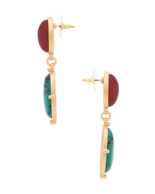 petit moments Blue Palm Earrings
