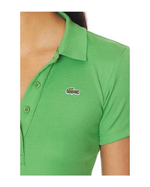 Lacoste Green Slim Fit Cotes Polo