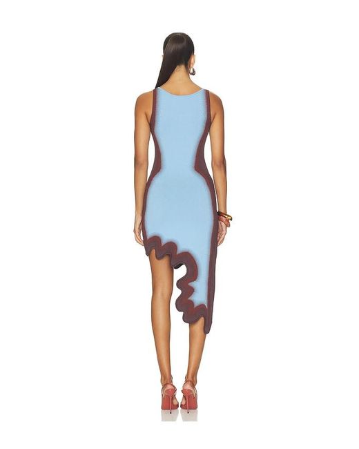 Ph5 Blue Aster Reversible Wavy Dress