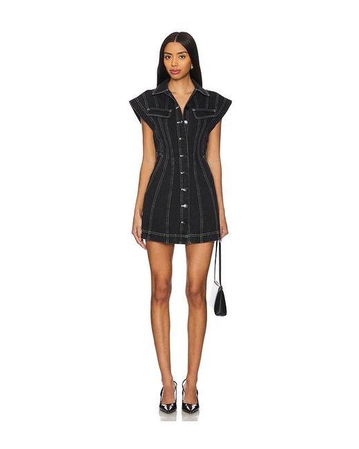 Acler Black Eagleton Mini Dress