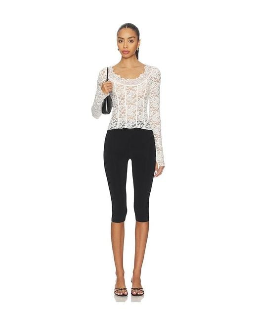 Free People Black All Night Long Sleeve