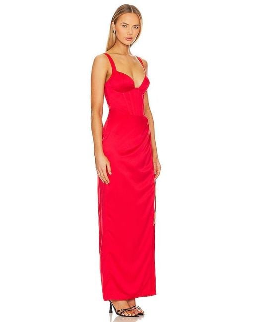 Nbd Red Elodie Maxi Dress
