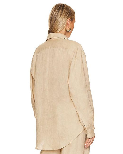 AEXAE Natural Linen Woven Shirt