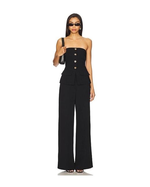 Amanda Uprichard Black Yadira Jumpsuit