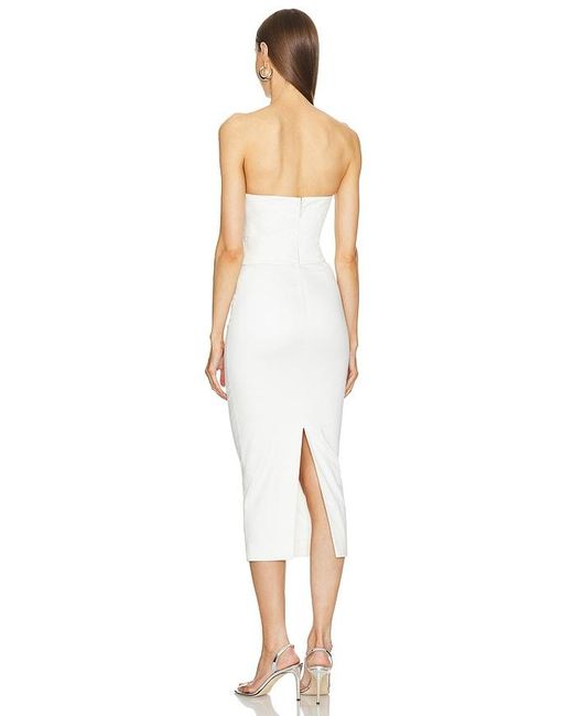 Michael Costello White X Revolve Zosia Midi Dress