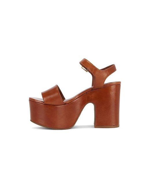 SCHUTZ SHOES Brown Tuke Platform Sandal