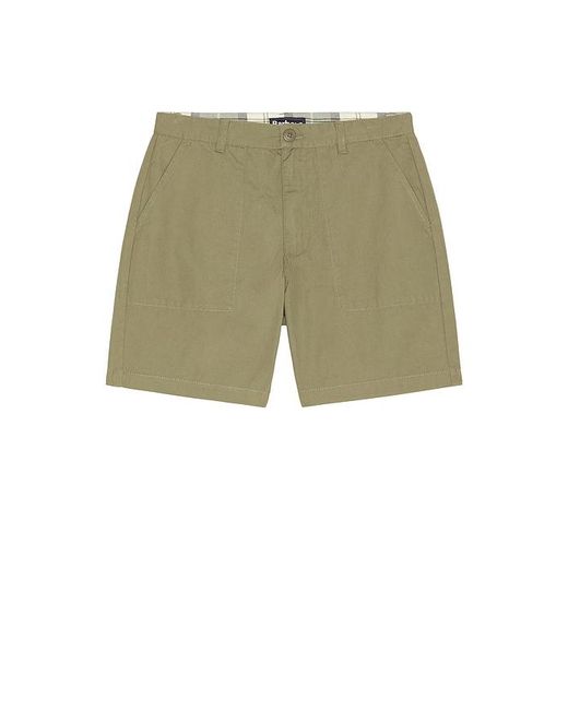 Barbour Green Sherburn Cotton Short for men