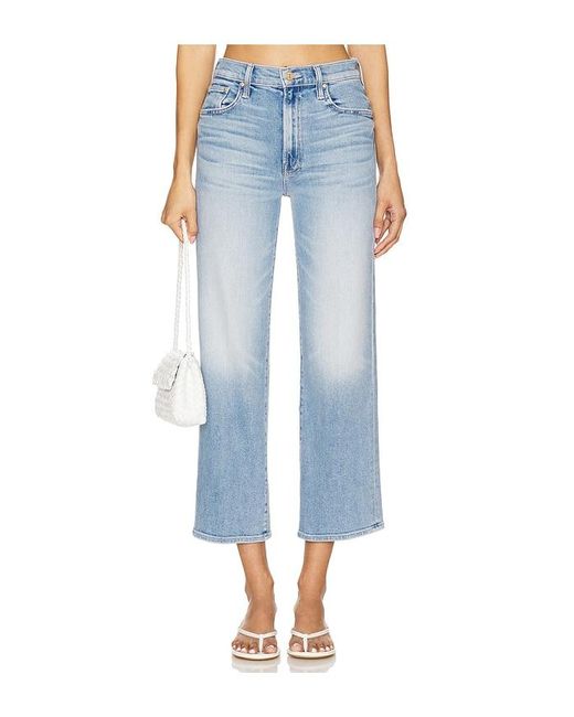 Mother Blue The Rambler Zip Ankle Jeans