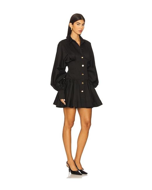 Aje. Alexa Long Sleeve Mini Dress Black