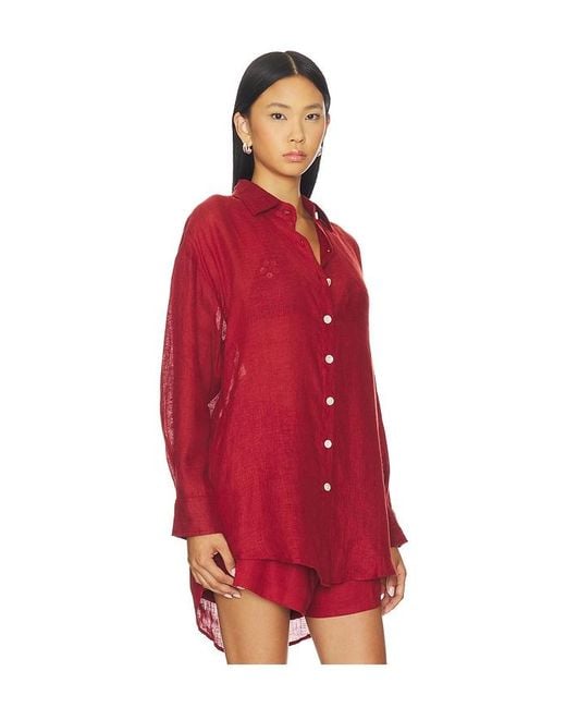 Vitamin A Red Playa Boyfriend Shirt