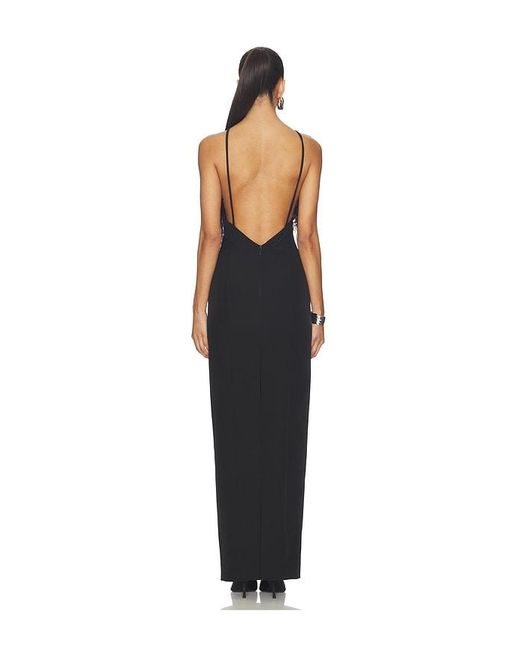 The Attico Black Feather Gown