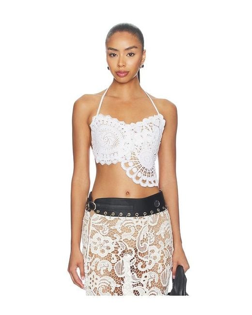 KETTEL ATELIER White Ibiza Crochet Top