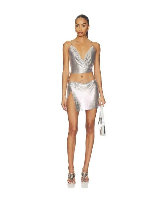 FAE Metallic Aura Glomesh Top
