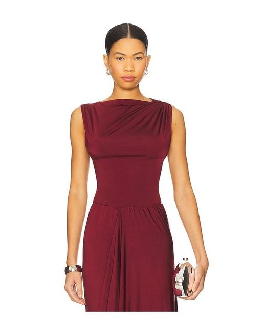 Misha Red The Sarin Jersey Top