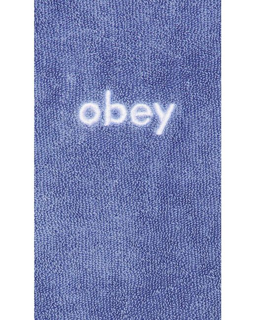 メンズ Obey Denton Terry Cloth Polo Blue